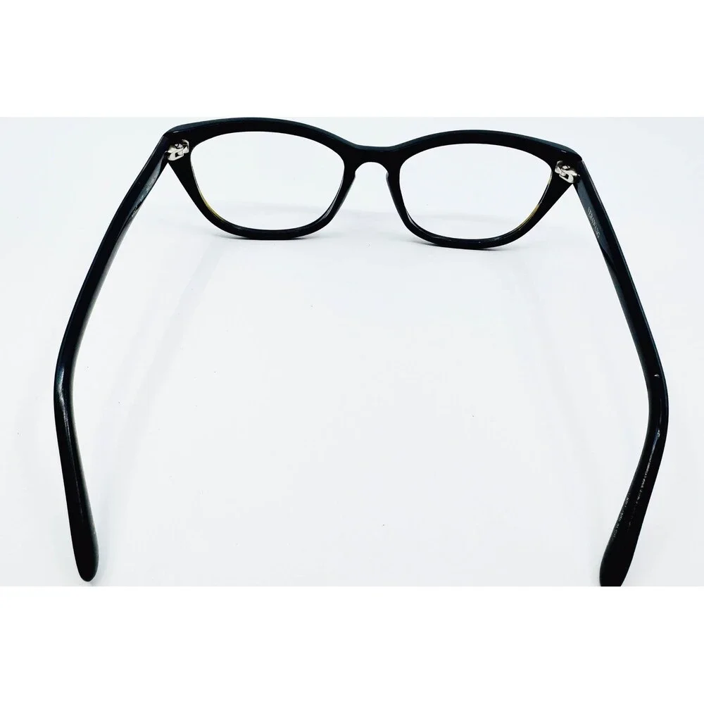 Vera Wang Eyeglass Frames Womens Black Tortoise Cat Eye V907 YT 54-18-140